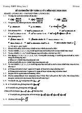 Đê cương ôn tâp học kỳ I môn Toan Lớp 11 - Năm học 2018-2019 - Trường THPT Đông Sơn 2
